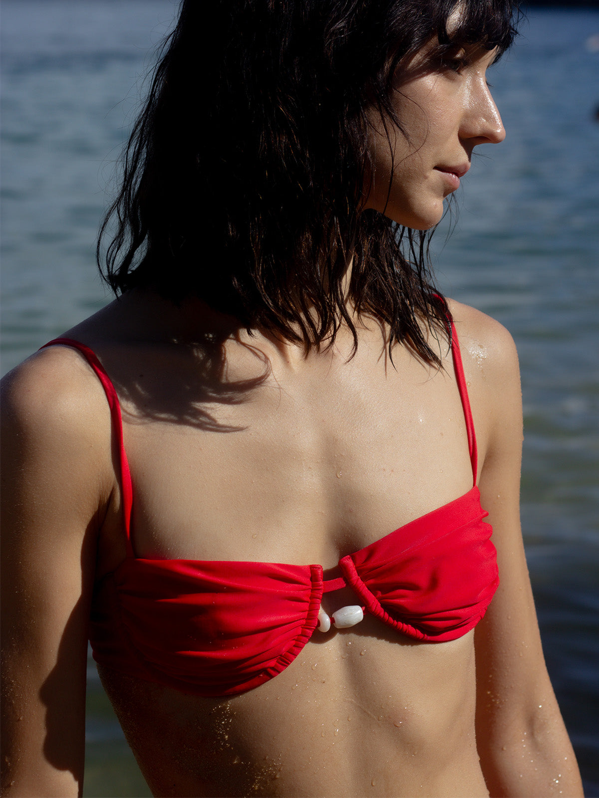 Luchi Bikini Top Red - Mise Swimwear